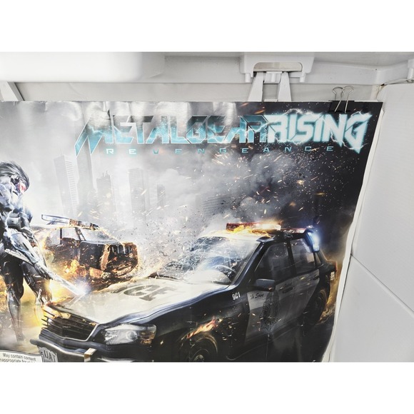 Metal Gear Rising: Revengance 2012 GameStop Promo Poster DS Konami Raiden Jehuty - Picture 2 of 15